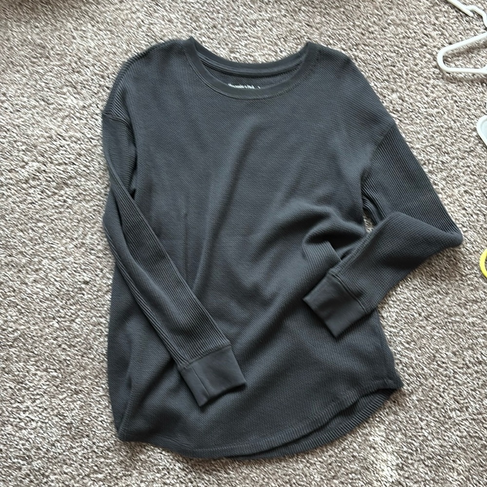 Waffle knit long sleeve
